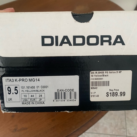 Diadora Men’s Pro Soccer Shoes FG Italica 3 KP - Picture 2 of 4